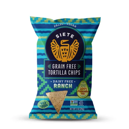 Vista 14 de Siete Chips de tortilla sin granos, sin gluten, aprobados por Whole30, paleo, vegano, sin OMG, chips de inmersión, 5 onzas (paquete de 3)
