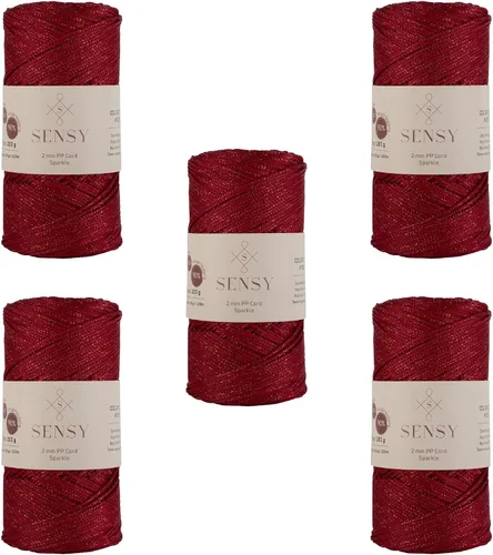 Vista 113 de Sensy Premium 2mm 229.5 metros de cuerda de poliéster 100% cordón de polipropileno Cordón de macramé 2mm Cordón para bolso de crochet Hilo