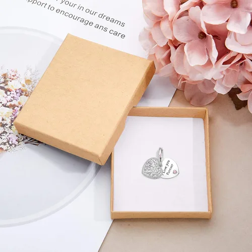 Vista 7 de ASELFAD I Love You Forever Heart Sterling Silver Wife Charms for Bracelets Best Anniversary Christmas Mothers Day Valentines Day Gifts for Wife from