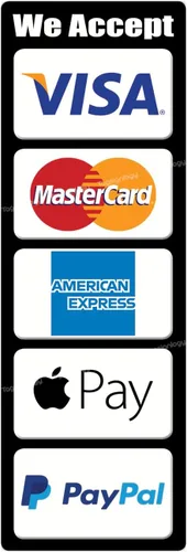 Vista 7 de Aceptamos tarjetas de crédito, pago móvil y servicio de pago sin contacto, letrero de cajero POS, calcomanías impermeables compatibles con Visa