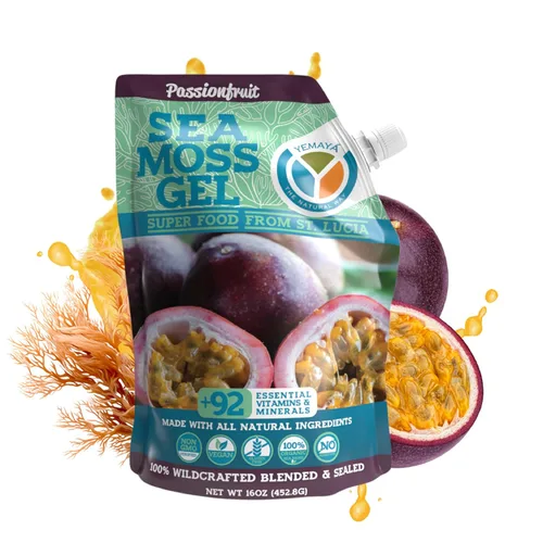 Vista 8 de Yemayá - Gel orgánico de musgo marino con mango Gel de masa marina silvestre mejorado con fruta real, energía, digestión, cabello, piel y uñas