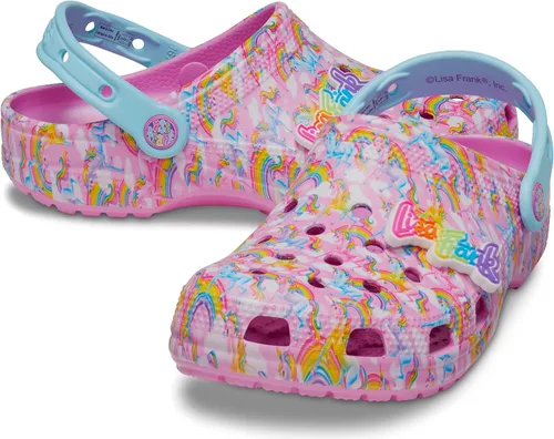 Vista 6 de Crocs Zuecos clásicos unisex para adultos Lisa Frank