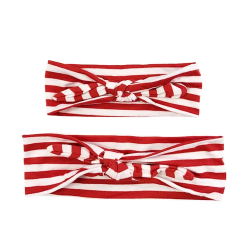 Vista 5 de Wrapables® Mommy and Me - Diadema bohemia, color rojo, blanco y azul