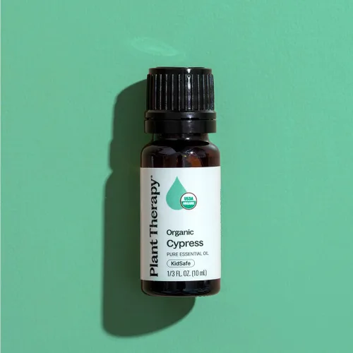 Vista 6 de Plant Therapy Aceite esencial de ciprés orgánico 10 mL (1/3 oz), 100% puro, sin diluir, aromaterapia natural para aliviar la congestión y piel clara
