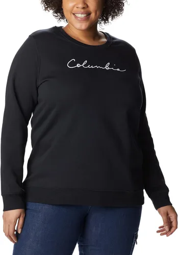 Vista 6 de Columbia Camiseta gráfica Trek para mujer, logotipo negroguión, talla 1X Plus