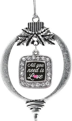 Vista 178 de Inspired Silver - Bon Voyage Cruise Ship Charm Ornamento – Adornos navideños cuadrados de plata con joyas de circonita cúbica