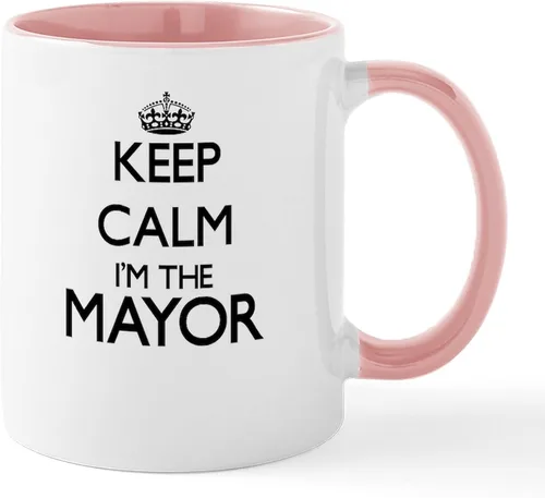 Vista 29 de CafePress I Love Mayor Mug Taza de café de cerámica de 11 oz (11.0 fl oz)