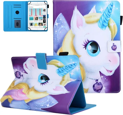 Vista 14 de Dteck Funda universal para tablet de 7.9 a 8.4 pulgadas, funda plegable de piel con tapa para Onn de 8 pulgadas, Samsung Galaxy Tab 8.0 pulgadas 8.4