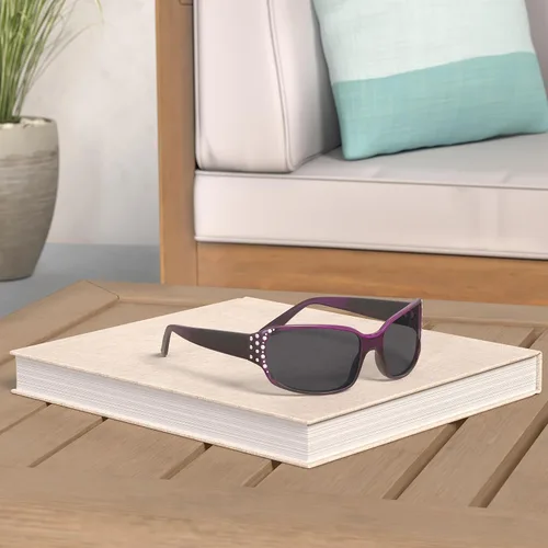 Vista 2 de Gafas de sol polarizadas para mujer - Gafas de sol de moda premium - Serie HZ Diamante Gafas de sol de diseñador para mujer
