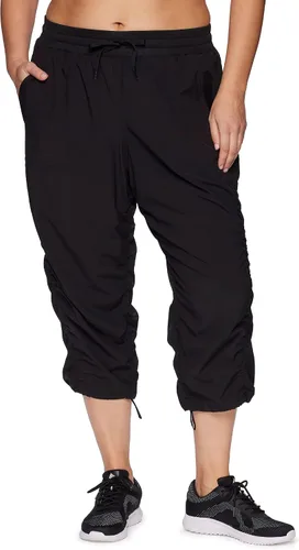 Vista 7 de RBX Pantalón capri tejido ligero con cordón para mujer, talla grande