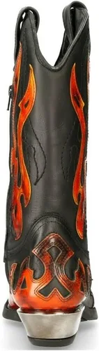 Vista 7 de New Rock 7921 Flame Western - Botas vaqueras para hombre