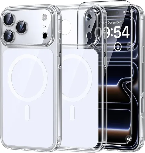 Vista 104 de TAURI Funda para iPhone 17, antiamarilleamiento con protector de pantalla, protección de grado militar, a prueba de golpes, delgada para iPhone 17