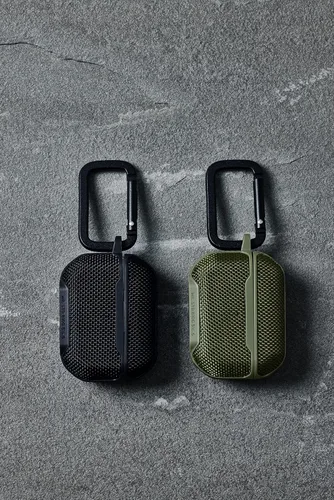 Vista 7 de UAG - Funda diseñada para AirPods (3ª generación 2021) Metropolis Ballistic ARMR Olive Drab, funda protectora resistente compatible con carga