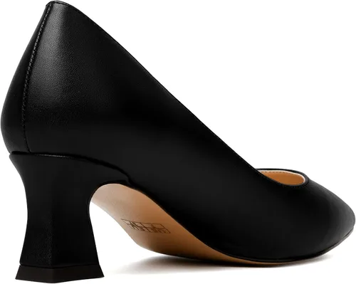 Vista 5 de SKYSTERRY Zapatos de tacón bajo con punta puntiaguda mate para mujer, de 2 pulgadas