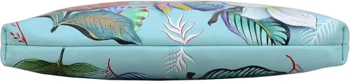 Vista 5 de Anuschka Clutch de cuero genuino de mujer tres en uno - exterior pintado a mano