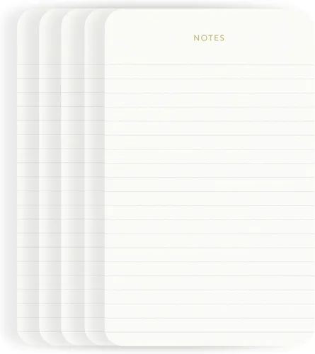 Vista 9 de Pinesman - Elegantes blocs de notas de escritorio para profesionales, blocs de notas para ejecutivos, minimalistas, con foil dorado, diseño