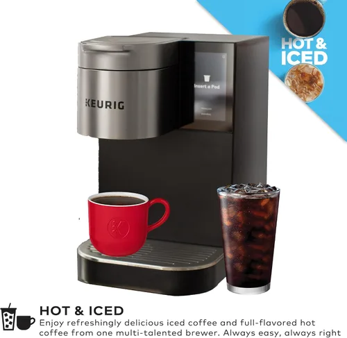 Vista 5 de Keurig K-2550 - Cafetera de una sola porción para empresas medianas, plomada, plata/negro