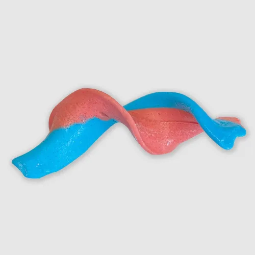 Vista 2 de Face Twisters Sour Taffy Combo Blue Raspberry & Cherry Barra de 1.4 oz - Caja de 24