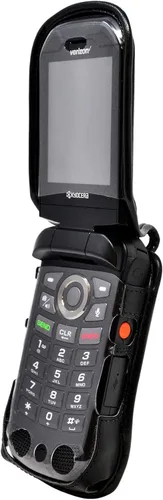 Vista 5 de Turtleback Funda ajustada diseñada para DuraXV Extreme y DuraXA Equip - Funda de piel negra con clip de cinturón de metal giratorio de alta