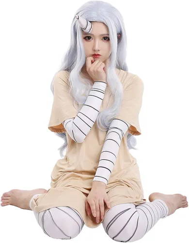 Vista 2 de miccostumes Conjunto completo Eri Cosplay Disfraz Vestido con manga de cuerno