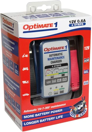 Vista 4 de Tecmate Optimate 1 Global, TM-401, 4-Step 12V 0.6A Cargador de batería Mantenedor