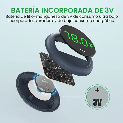Vista 6 de Termómetro digital para tanque de peces PAIZOO con pantalla LED precisa de ±0.9°F, termómetro de acuario para medición de temperatura adecuado