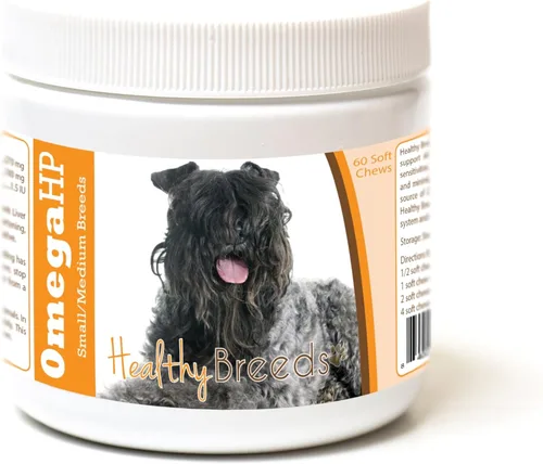 Vista 169 de Healthy Breeds Affenpinscher Omega HP - Masticables suaves para piel y pelaje, 60