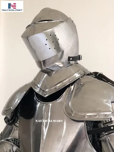Vista 7 de NauticalMart Disfraz de caballero medieval de armadura - LARP Wearable Auténtico