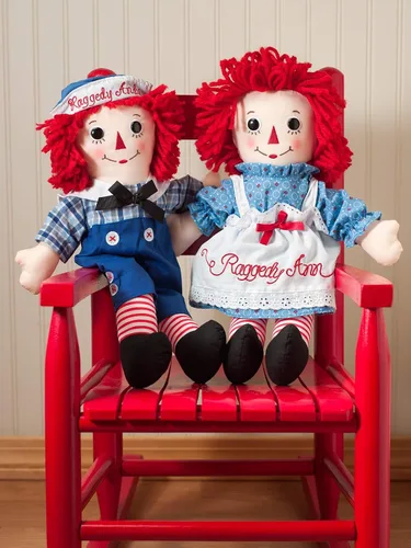 Vista 4 de Paquete de 2 muñecas Aurora - 12 pulgadas Raggedy Ann & Raggedy Andy