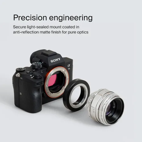 Vista 4 de Adaptador de Montura de Objetivo Urth: Compatible con Lente M39 para Cuerpo de Cámara Sony E