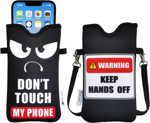 Vista 81 de Tainada Funda Estuche Bolsa de Neopreno para Teléfono para Hombres y Mujeres con Correa Cruzada/Cordón para el Cuello para iPhone 17/16/15 Pro Max
