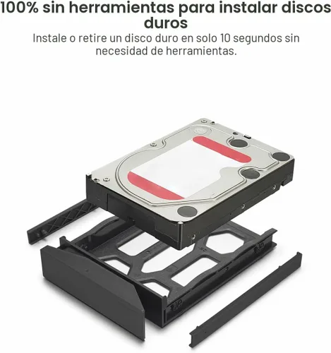 Vista 9 de TERRAMASTER Caja RAID USB D2-320 - USB 3.2 Gen 2 10Gbps Tipo C 2Bay Almacenamiento de conexión directa compatible con RAID 0, 1, único, JBOD