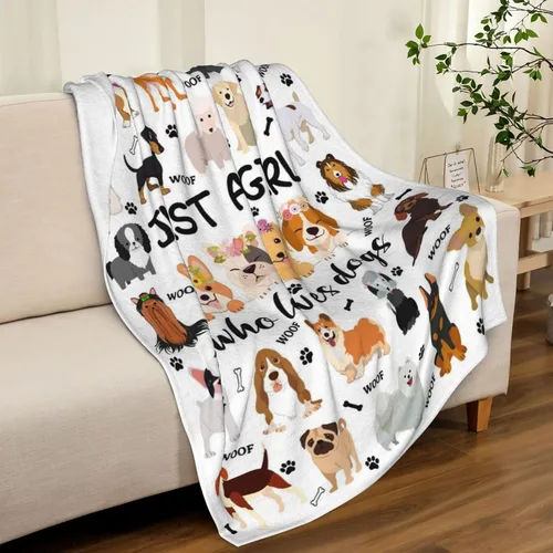 Vista 2 de Linda Manta para Perros de Cama Suave y Acogedora de Franela Manta Throw para Amantes de Perros Divertidos Regalos de Felpa de Mascota Cachorro