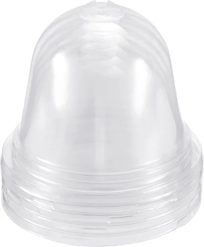 Vista 6 de PATIKIL Cúpula de humedad para plantas de 3.4 pulgadas, 5 piezas redondas de plástico para jardín, cúpula para plantas, reutilizables