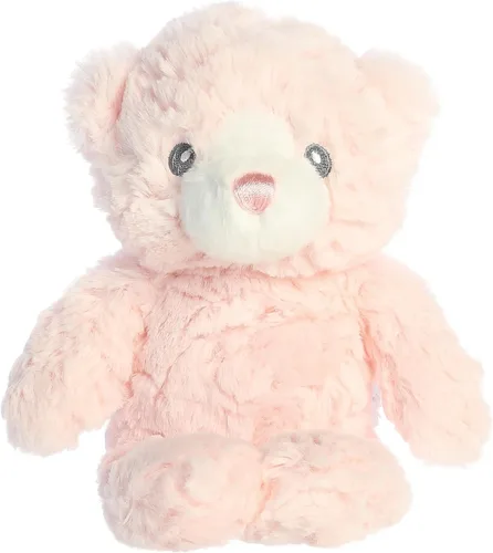 Vista 6 de Aurora Snuggly Huggy Bear - Animal de peluche para bebé, compañero reconfortante, juego imaginativo, color azul, 7 pulgadas