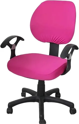 Vista 31 de Jinzio Funda para silla de oficina de computadora, tela protectora dividida y elástica, de poliéster, universal, para escritorio, para silla