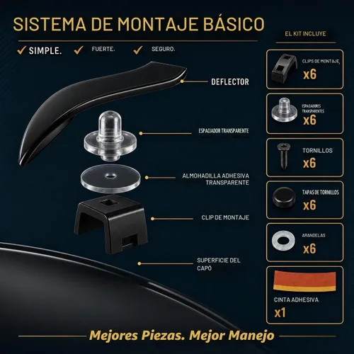 Vista 7 de BMY Deflector de capó/Protector frontal contra insectos Compatible con Hyundai Tucson 2022-2025 Protección contra partículas e insectos