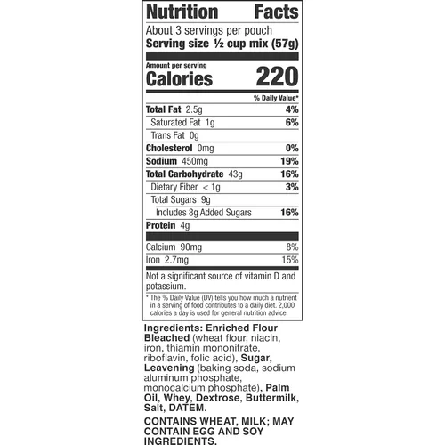 Vista 2 de Betty Crocker Mezcla de suero de leche para panqueques y waffles, 6.75 onzas (paquete de 9)