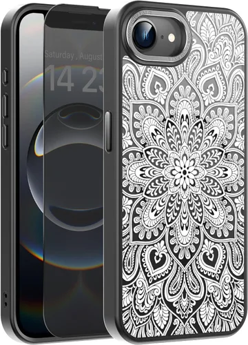 Vista 145 de Goodon para iPhone 15 Pro Max con protector de pantalla de privacidad, compatible con Magsafe, funda translúcida mate a prueba de golpes - Linda