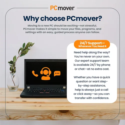 Vista 7 de Laplink PCmover Professional - Move your Applications, Files and Settings from an Old PC to a New PC - Data Transfer Software - 1 Use License