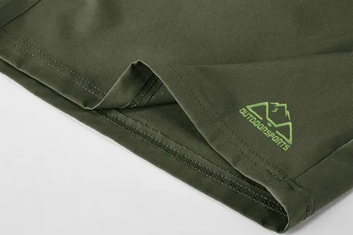Vista 5 de TBMPOY Pantalones cortos de senderismo para hombre, 7 pulgadas, secado rápido, para gimnasio, deportes al aire libre, bolsillos cortos con cremallera