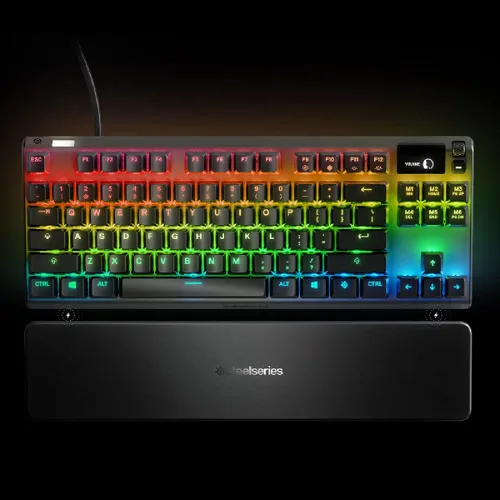 Vista 8 de SteelSeries Apex 7 TKL - Mechanical Gaming Keyboard - OLED Display - Brown Switches - American (QWERTY) Layout