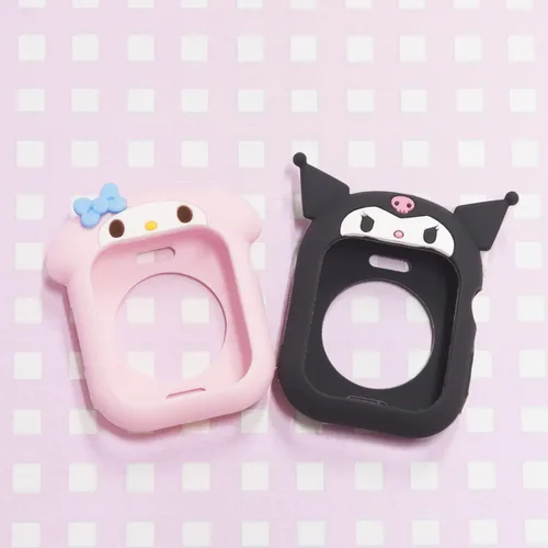 Vista 5 de Gourmandise SANG-232KU Sanrio Characters - Carcasa de silicona compatible con Apple Watch (41/1.575 in, Chromi)