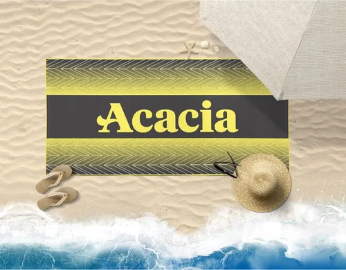 Vista 5 de Acacia Fraternity - Toalla de playa rectangular (30 x 60 pulgadas), de gran tamaño, súper absorbente, sin arena, gruesa toalla grande para piscina