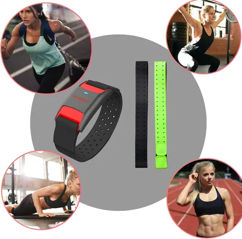 Vista 6 de Correa de repuesto para brazo Fitcent compatible con OTF, OTF Burn, Orange Theory Fitness, banda de monitor de frecuencia cardíaca OT Beat..