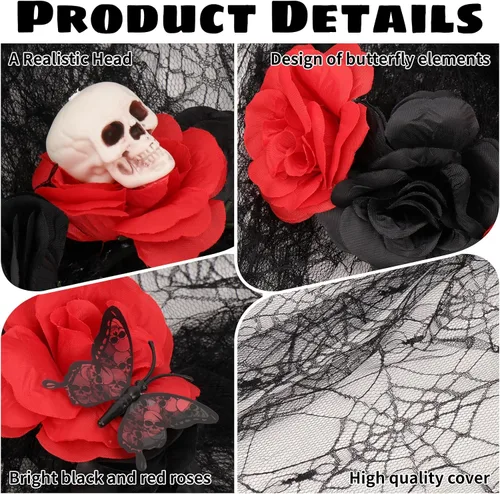 Vista 5 de SelfTek Halloween Day of the Dead Costumes