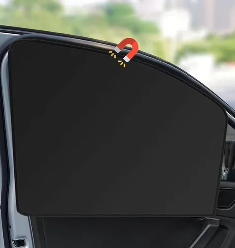Vista 7 de Cortinas parasol para ventanilla lateral de automóvil, cortinas de privacidad; bloquean la luz al 100% para amamantar, tomar una siesta, cambiarse