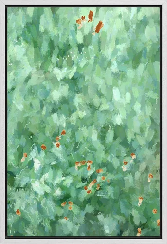 Vista 38 de SIGNFORD Lienzo enmarcado para pared, acuarela pastel, rosa, puesta de sol, nube, naturaleza, ilustraciones de área silvestre, arte moderno