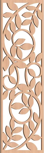 Vista 23 de 9 3/8"W x 24 3/8"H x 1/4"T Utica Decorativo Fretwork Madera Paneles de Pared, Abedul