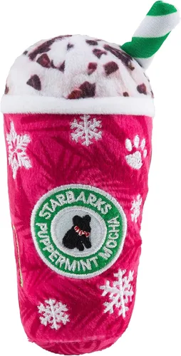 Vista 10 de Haute Diggity Dog Barkbells Pawtein Bar - Juguete de peluche para perros pequeños, medianos y grandes, juguetes interactivos divertidos